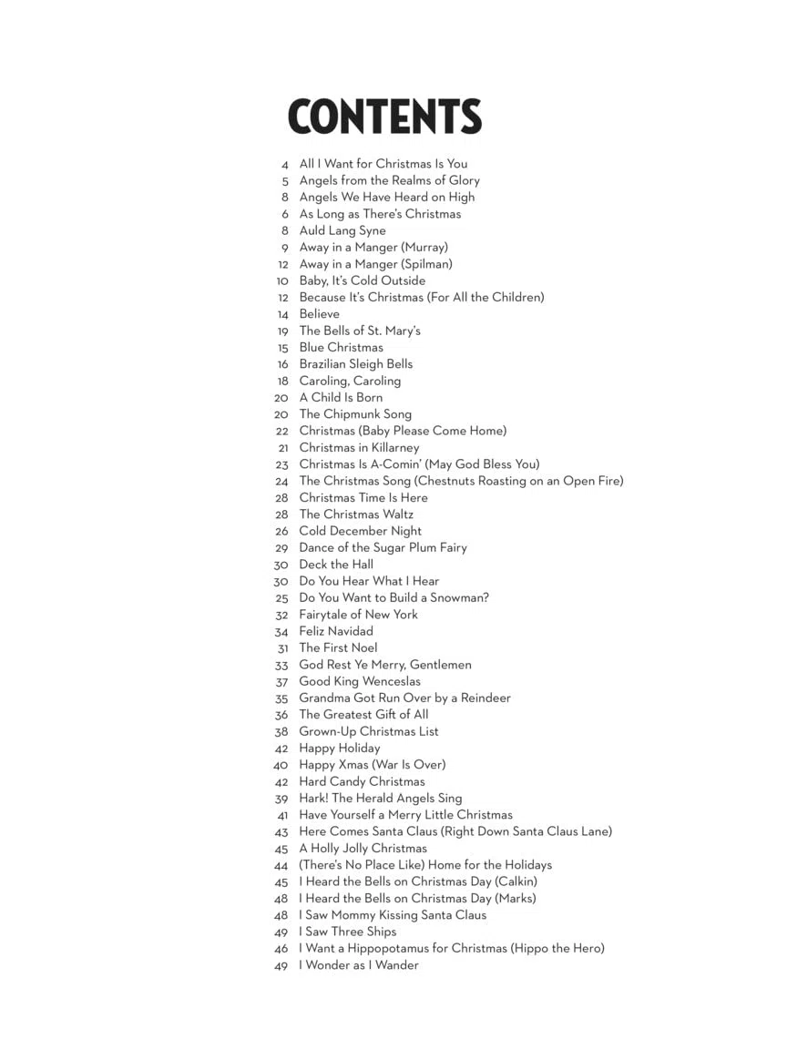 101 Christmas Songs for Cello