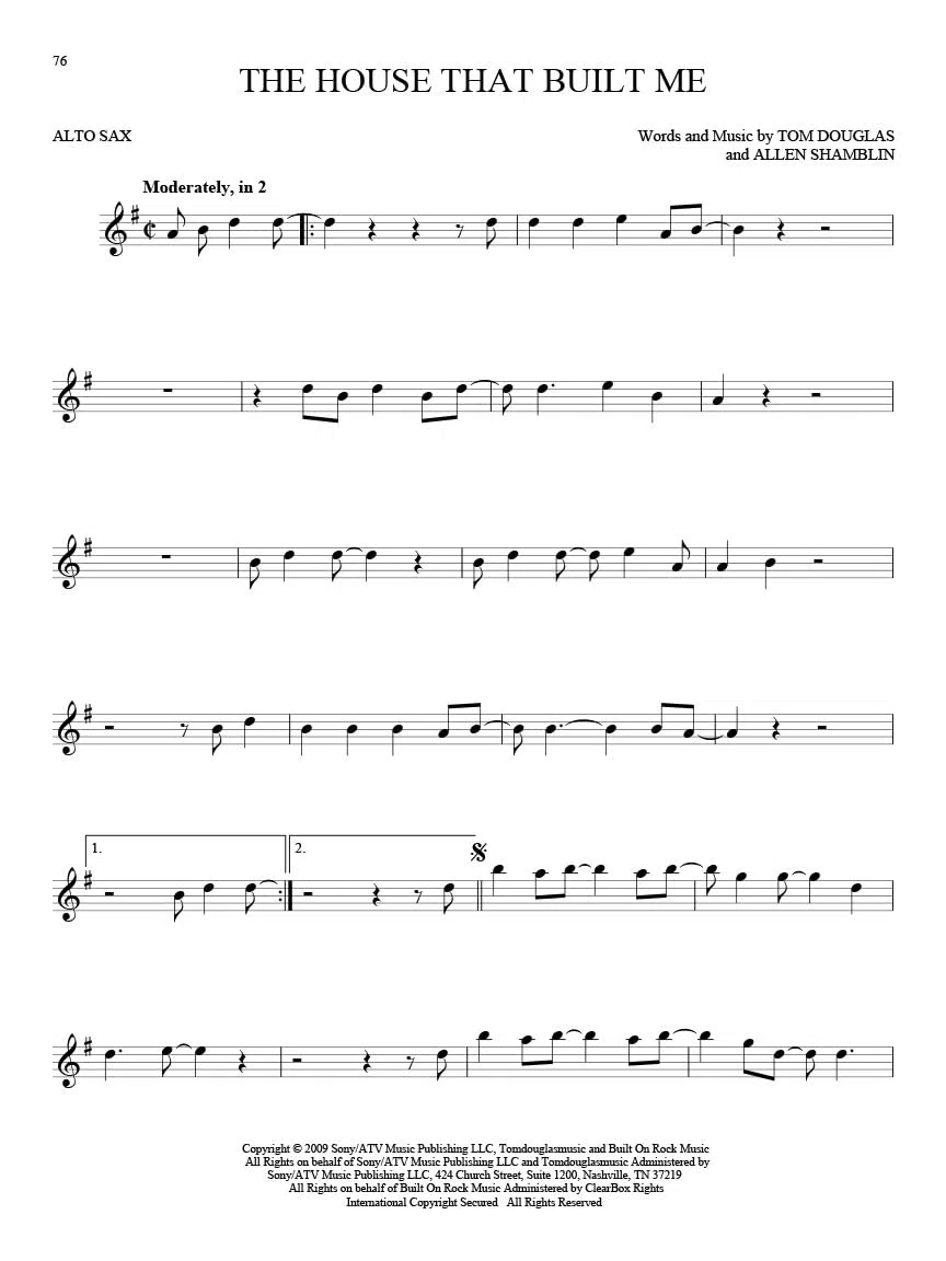 101 Hit Songs: Alto Sax