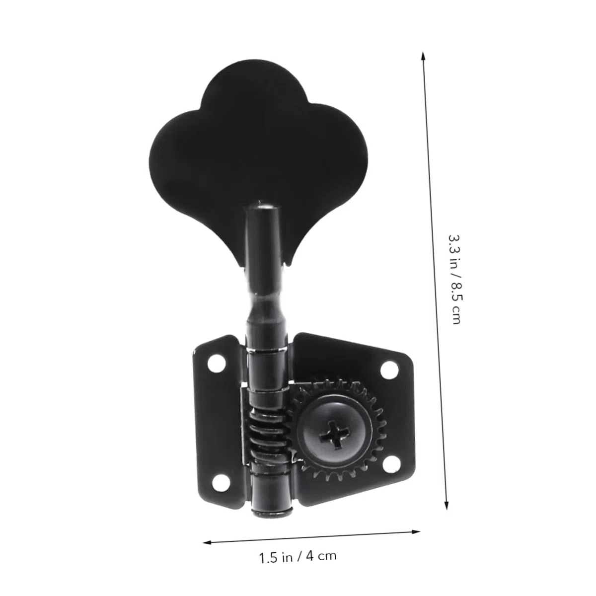 Piroli per Basso Elettrico 4 Pezzi Meccaniche Aperte Nero Accessori per Chitarra e Basso Accordatori per Strumenti Musicali