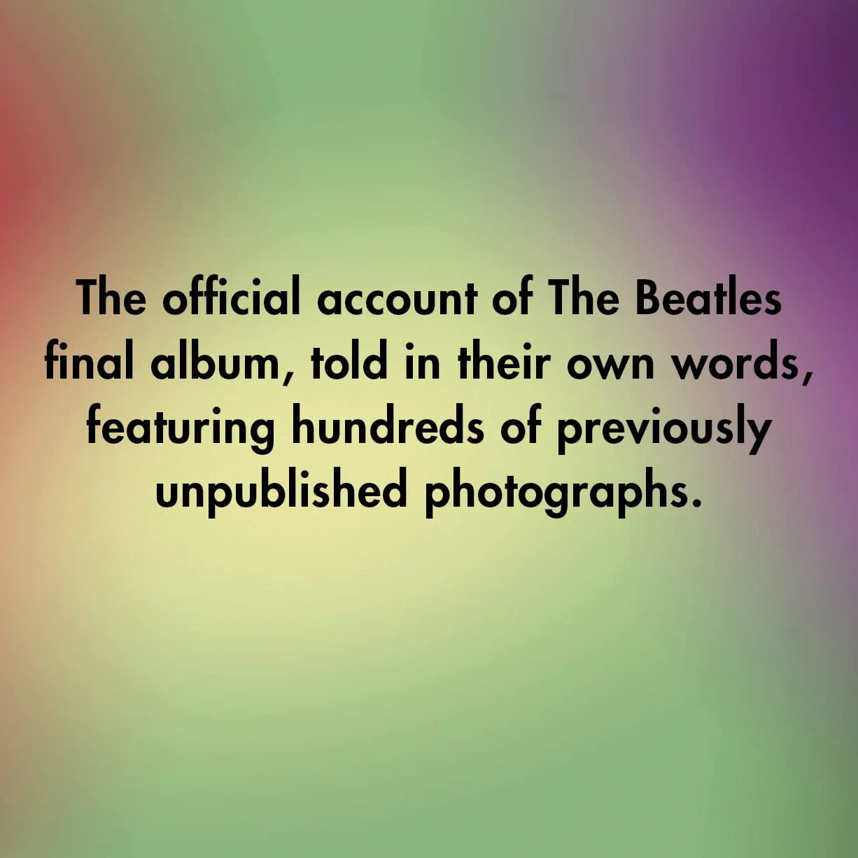 Get Back By The Beatles Hardback Book