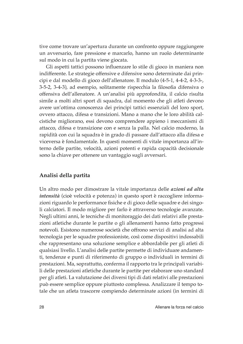 Allenare la forza nel calcio