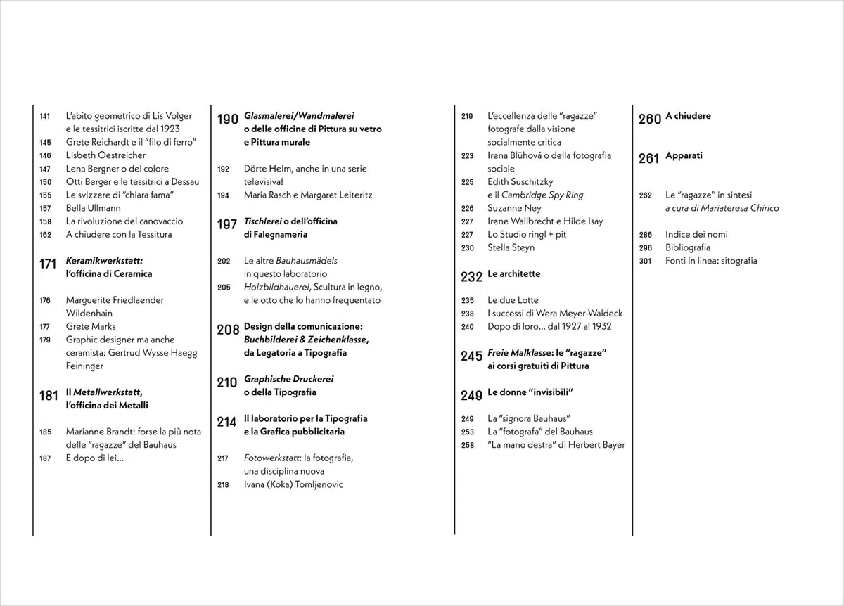 494. Bauhaus al femminile. 475 studentesse 11 docenti 6 donne intorno a Gropius 1 manager 1 fotografa
