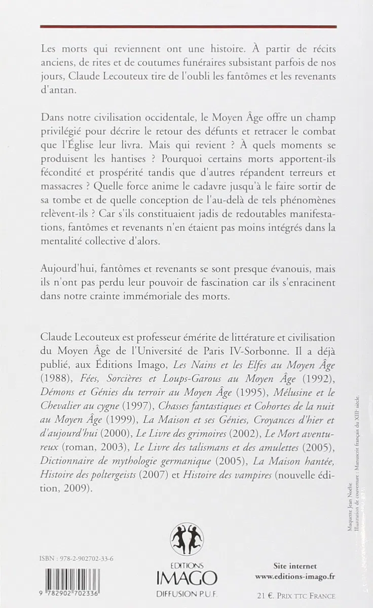 Fantômes et Revenants au Moyen Age
