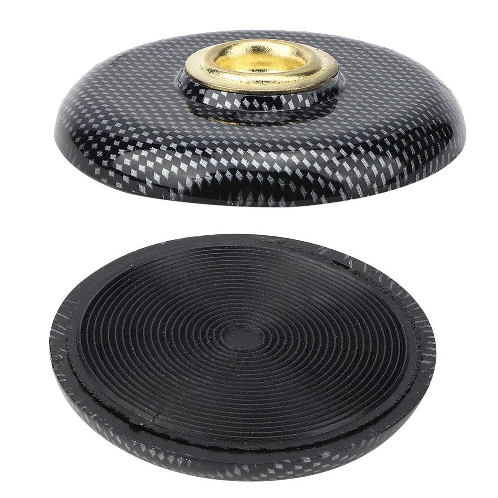 Perno per Tappetino per Violoncello Supporto per Puntale Nero Foro per Tappetino Antiscivolo per Violoncello Supporto per Tappetino in Metallo in Plastica Protezione per Pavimento (Nero)