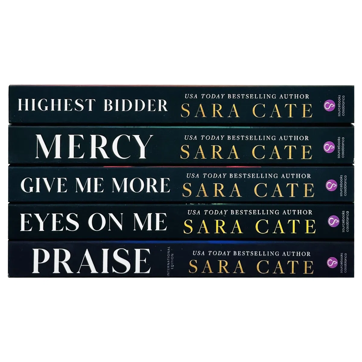 Salacious Players Club Series 5 Books Collection Set by Sara Cate (Praise, Eyes on Me, Give Me More, Mercy & Highest Bidder)