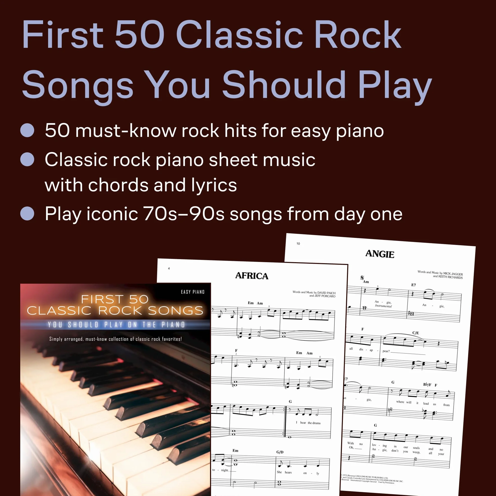 First 50 Classic Rock Songs You Should Play On Piano