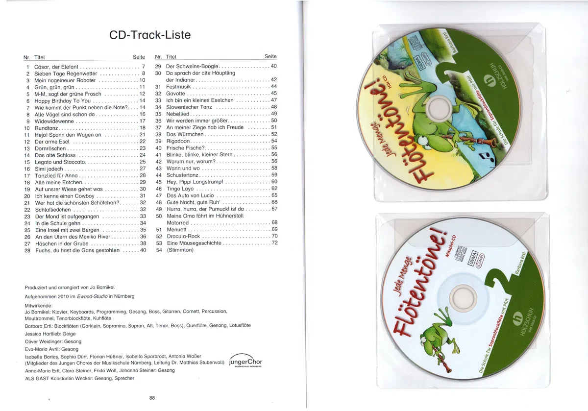 Barbara Ertl School for Descant Recorder with Whistle 2 CDs and Colourful Heart Shaped Music Clip VHR3618CD 9783940069870