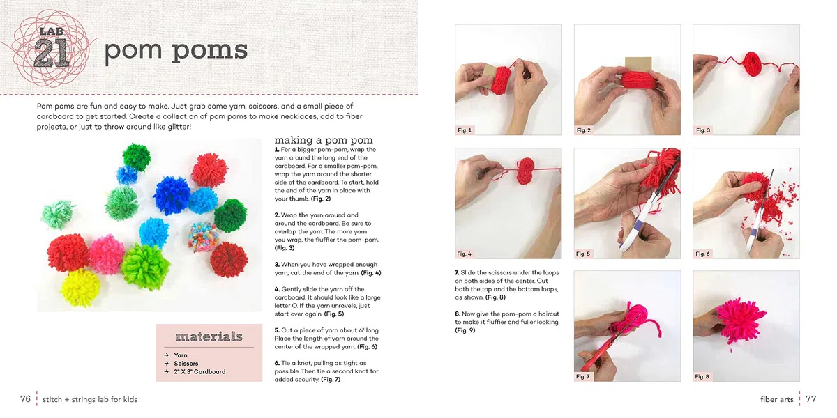 Stitch and String Lab for Kids: 40+ Creative Projects to Sew, Embroider, Weave, Wrap, and Tie (21)