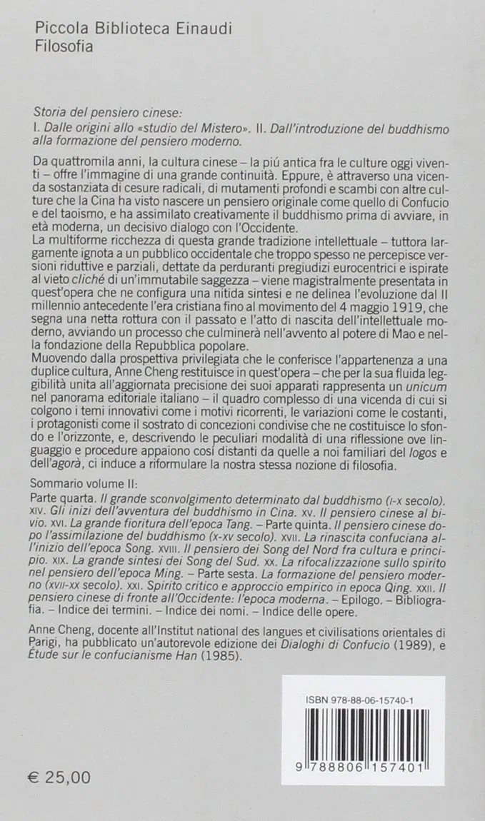 Storia del pensiero cinese. Dall'Introduzione del buddhismo alla formazione del pensiero moderno (Vol. 2)