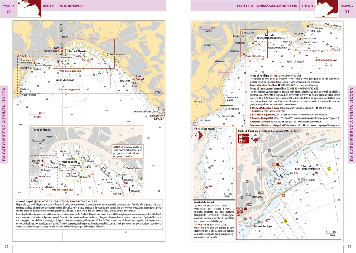 Da Capo Circeo a Punta Licosa, Isole Pontine, Isole d’Ischia e Capri. Portolano cartografico. Con versione online (Vol. 3A)