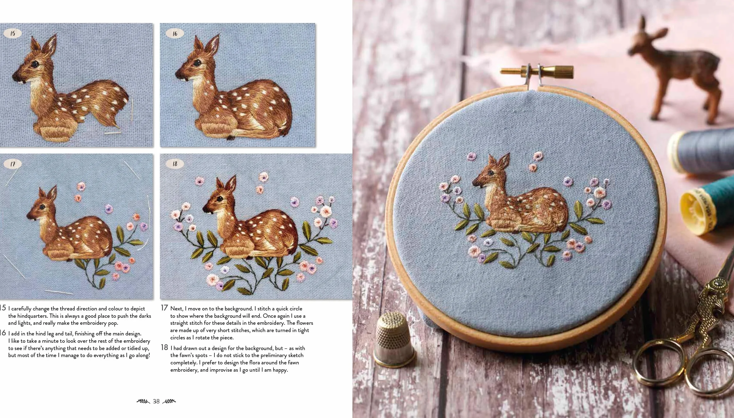 Chloe Giordano Needlepainted Woodland Animals: Exquisite Embroidered Art