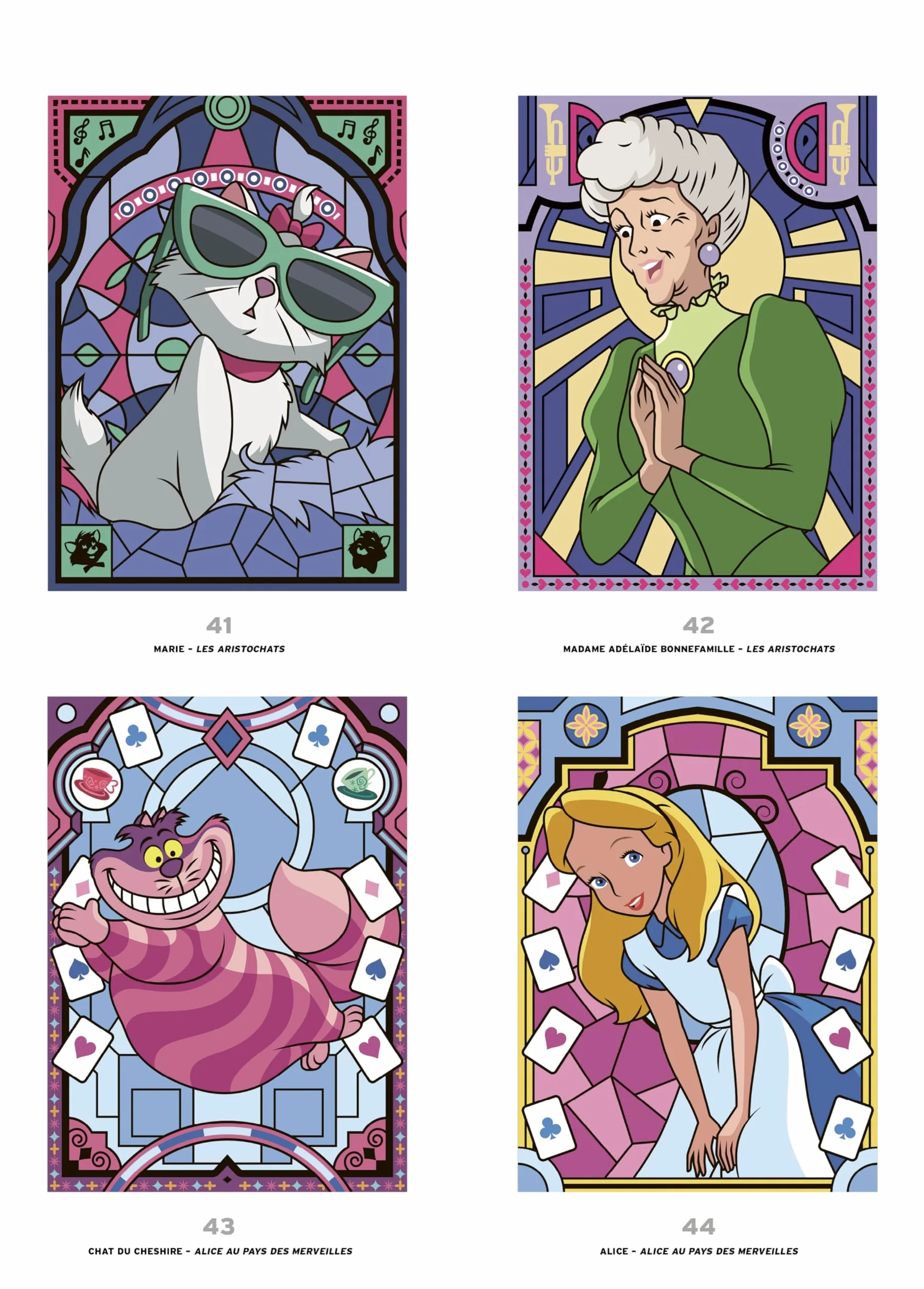 Coloriages mystères Disney Vitraux: Tome 2