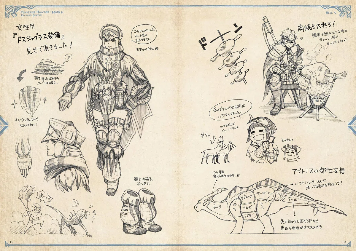 MONSTER HUNTER WORLD: EDITOR'S DIARY (ARTBOOK VO JAPONAIS)