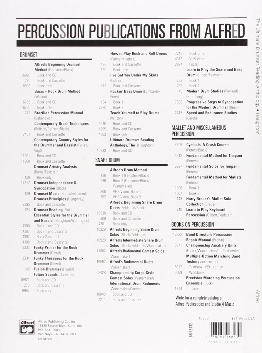 The Ultimate Drumset Reading Anthology: For the Working Drummer