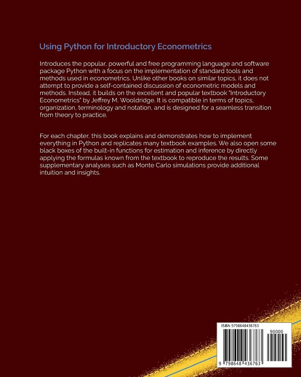 Using Python for Introductory Econometrics