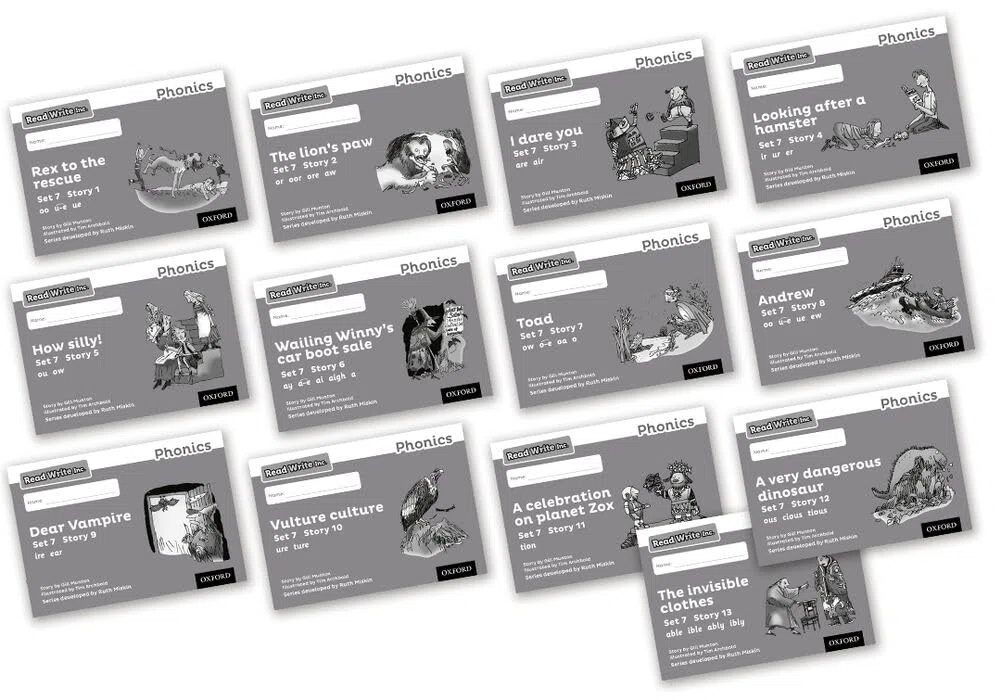 Grey Set 7 Core Black & White Storybooks (Mixed Pack of 13)