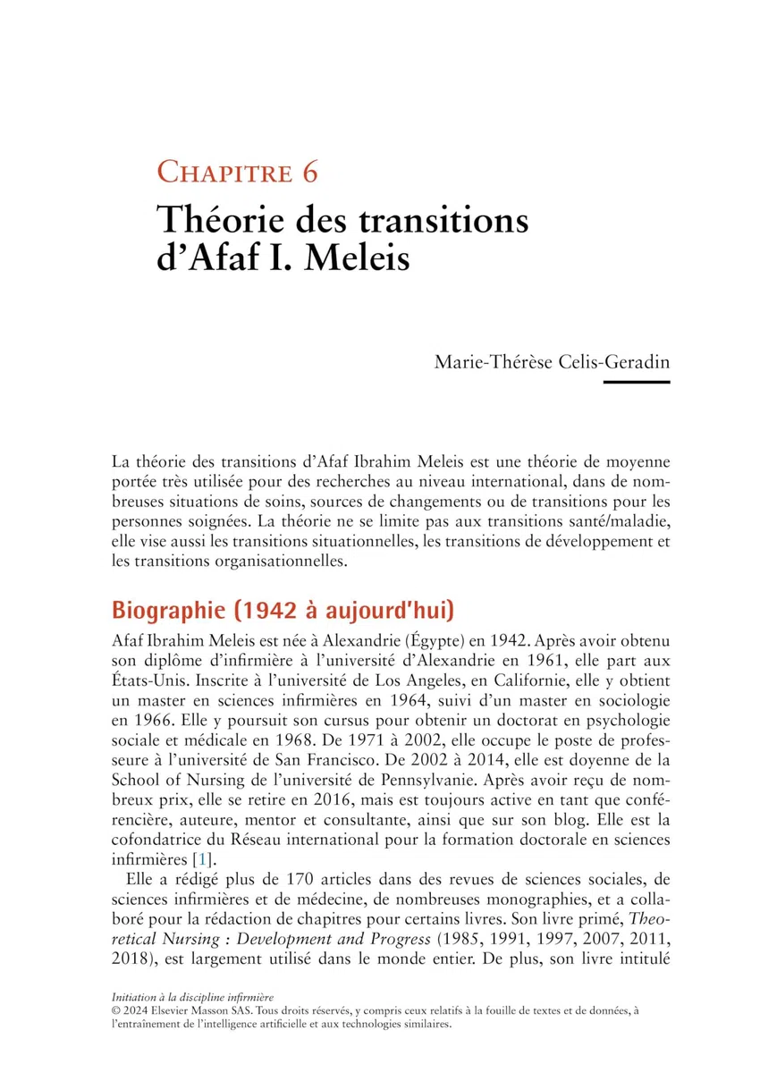 Initiation À La Discipline Infirmière: Une Sélection De Concepts Et Théories En Sciences Infirmières: Une Sélection De Concepts Et Théories En Sciences Infirmières