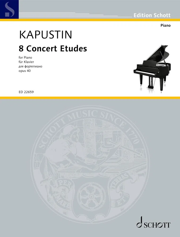 8 Concert Etudes: op. 40. piano.