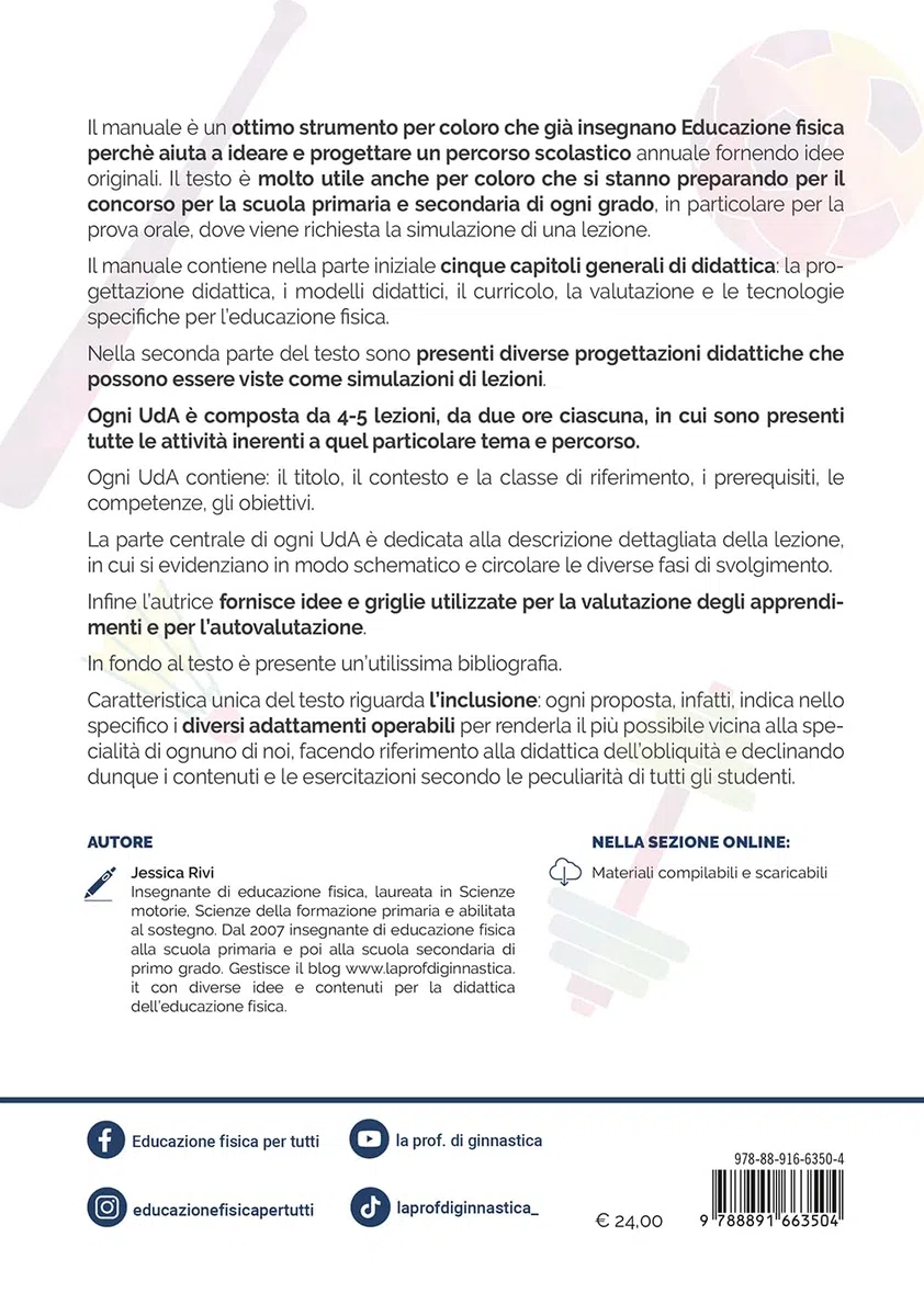Educazione fisica per tutti - Progettazione didattica e UDA per la scuola primaria e secondaria di I e II grado