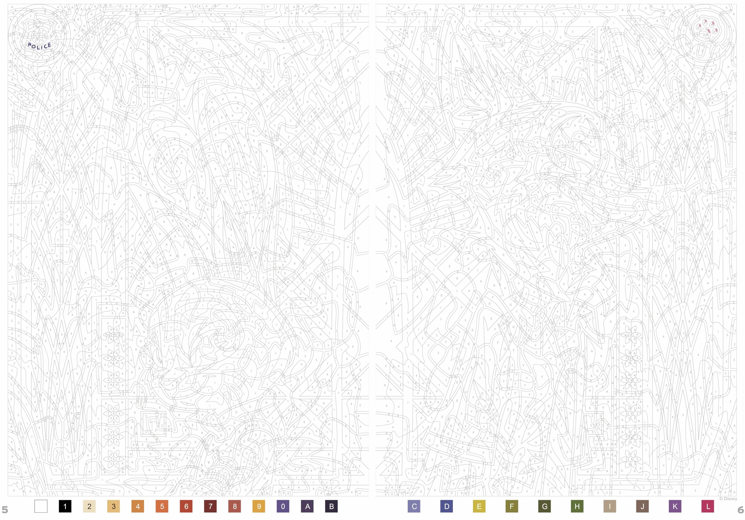 Coloriages mystères Disney Vitraux: Tome 2