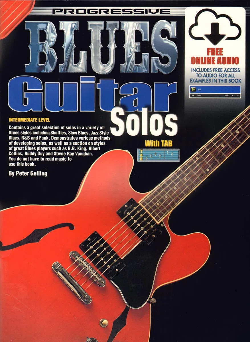 Progressive Blues Guitar Solos. Includes Audio Online