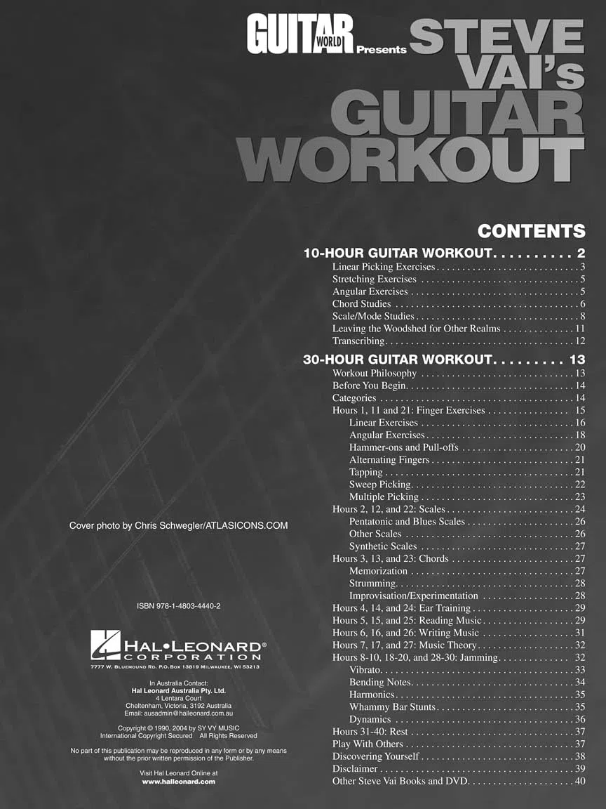 Guitar World Presents: Steve Vai's Guitar Workout: Steve Vai's Guitar Workout [Lingua inglese]