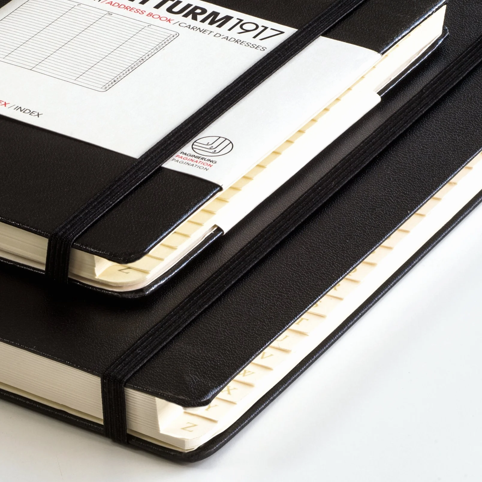 LEUCHTTURM1917 316927 Rubrica tascabile A6, copertina rigida, nero