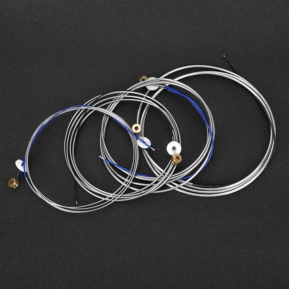 Corde per Contrabbasso, Acciaio Professionale per Suono Eccellente, Accessori Strumenti Musicali, Durevolezza e Precisione for Musicisti Professionisti, Concerti, Studi