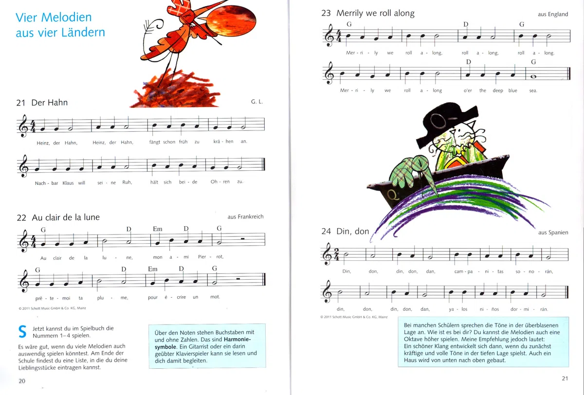 L'allegro flauto traverso Band 1 – Scuola flauto traverso per l'insegnamento singolo e di gruppo di Gefion Landgraf – con audio online e clip per spartiti