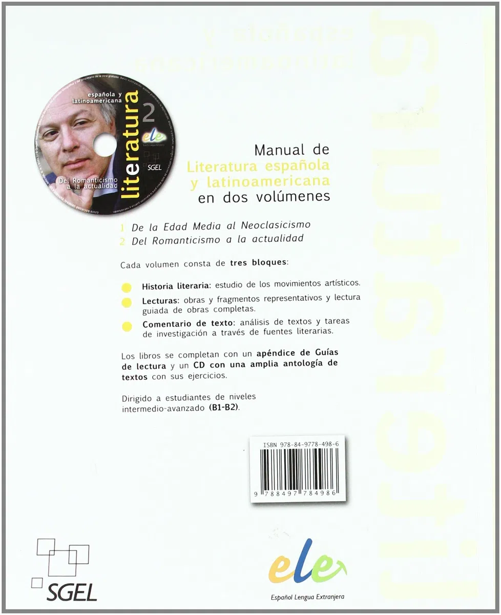 Literatura Espanola y Latinoamericana 2 [Lingua spagnola]