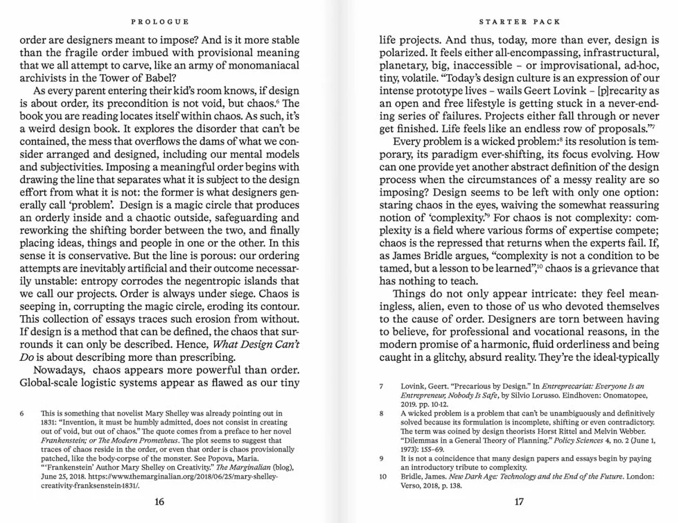What Design Can’t Do: Essays on Design and Disillusion