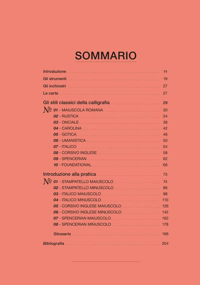 La grammatica della calligrafia