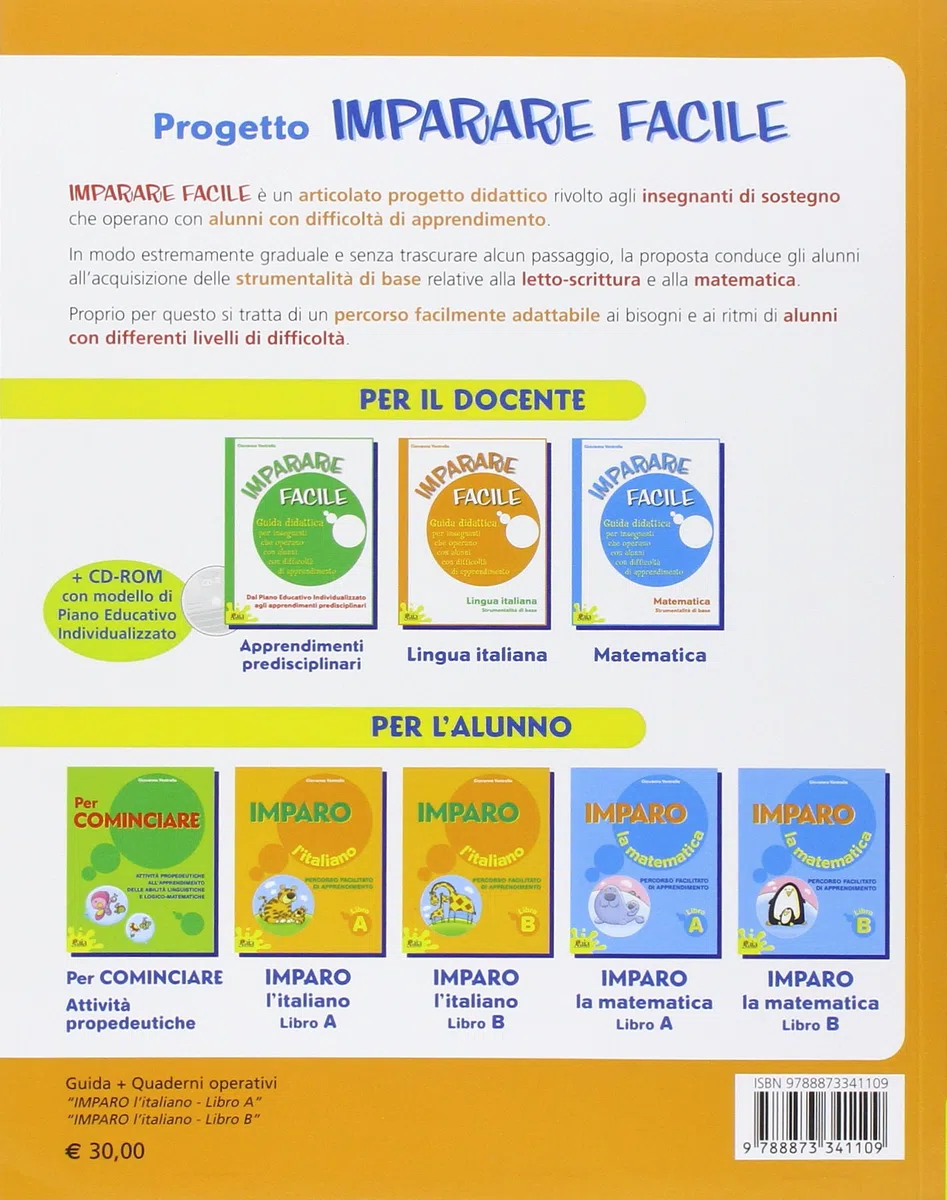 Imparare facile. Lingua italiana. Strumentalità di base