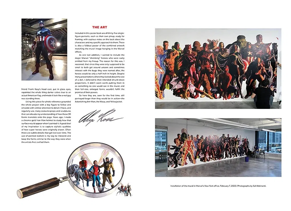 he Alex Ross Marvel Comics Poster Book: Featuring 35 removable, frameable prints plus giant poster