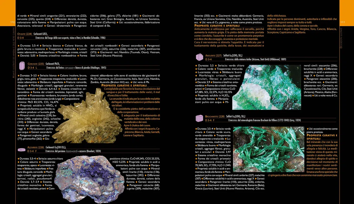 Atlante illustrato dei minerali e delle pietre curative