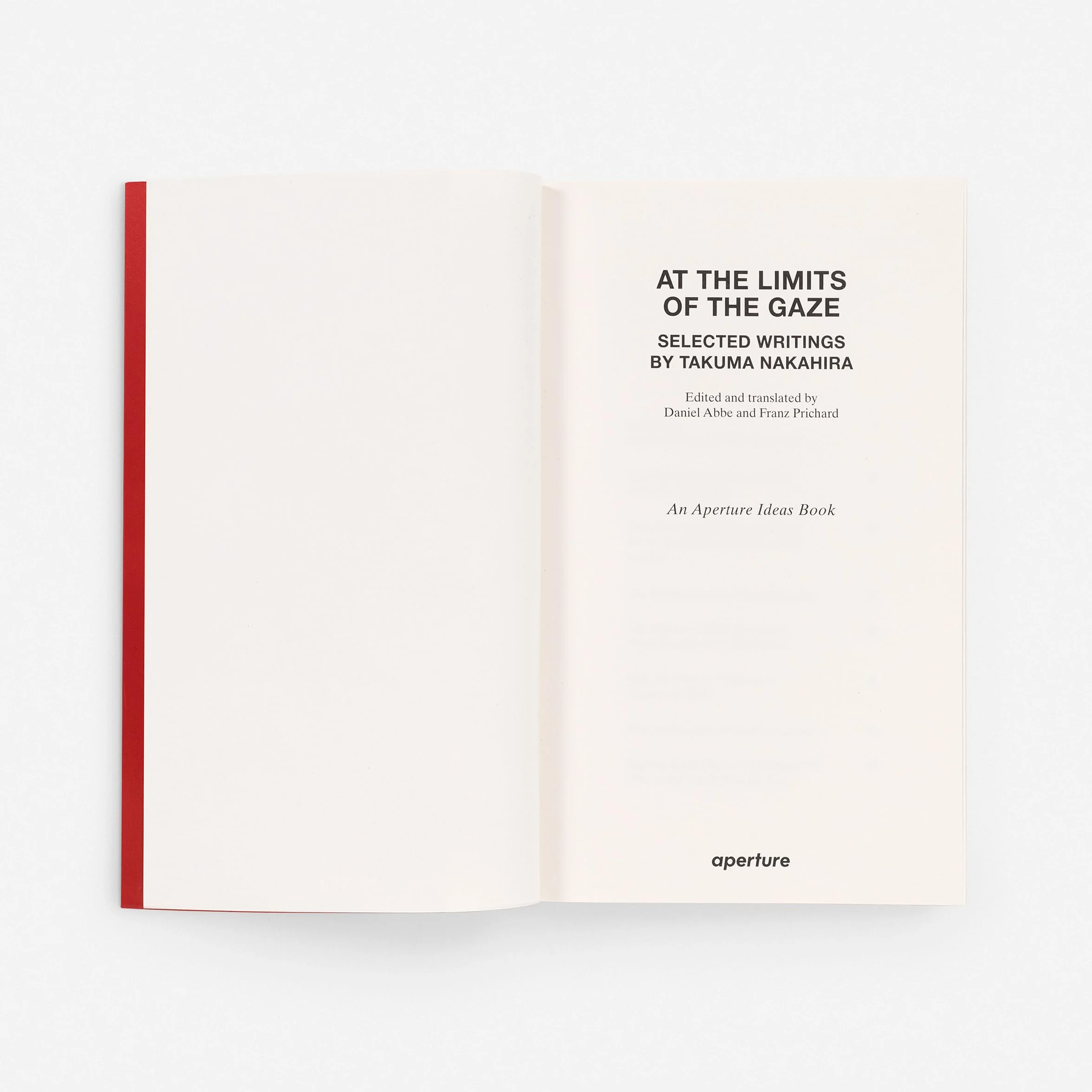 At the Limits of the Gaze: Selected Writings