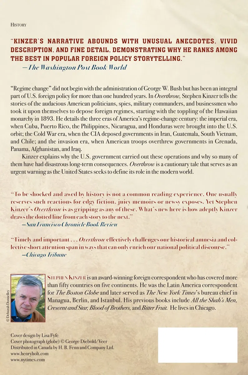 Overthrow: America's Century of Regime Change from Hawaii to Iraq
