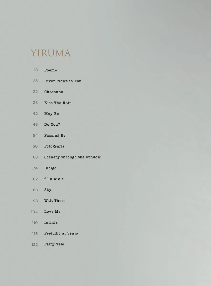 Yiruma the best. Easy piano edition. Partitura
