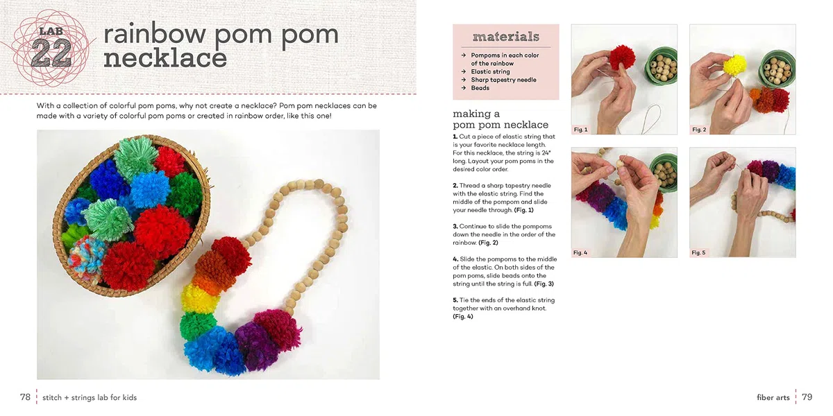 Stitch and String Lab for Kids: 40+ Creative Projects to Sew, Embroider, Weave, Wrap, and Tie (21)