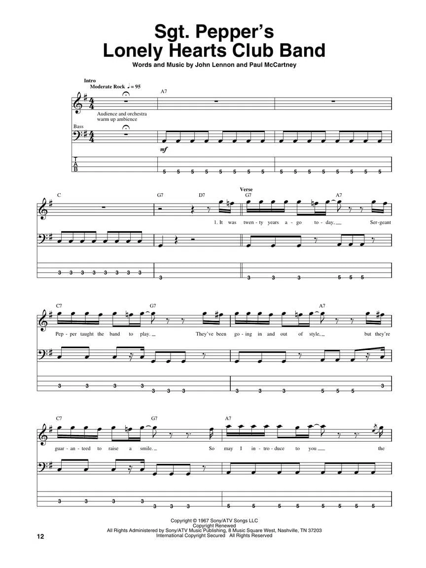 The Beatles/1967-1970: Bass Recorded Versions
