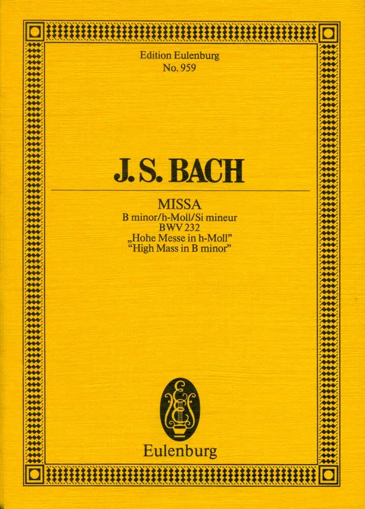 Missa Mass in B Minor Bwv 232: BWV 232. 5 Soli, Chor und Orchester. Studienpartitur.