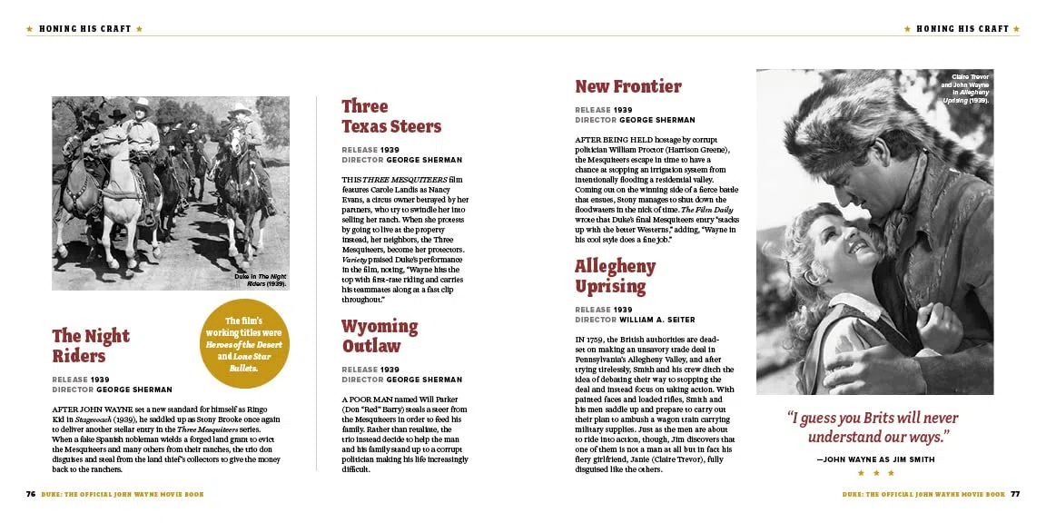 Duke: The Official John Wayne Movie Book