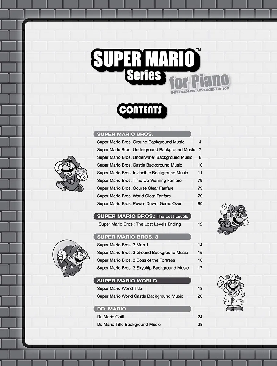 Super Mario Series : Intermediate--Advanced: Intermediate-Advanced Edition: Piano Solos