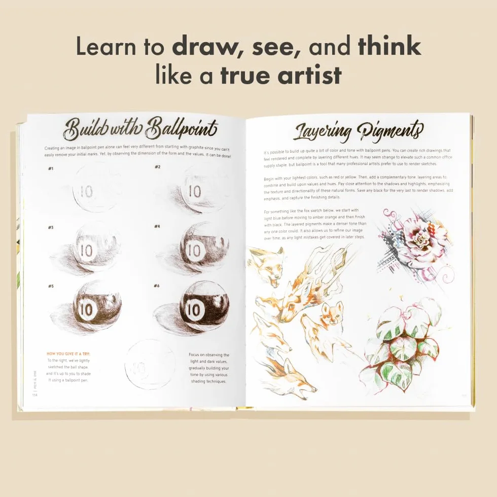 The Artist's Workbook: Easy Art Exercises to Learn How to Draw, Sketch, Shade, and more: Learn How to Draw, Sketch, Shade, and More with Easy Lessons and Practice Pages