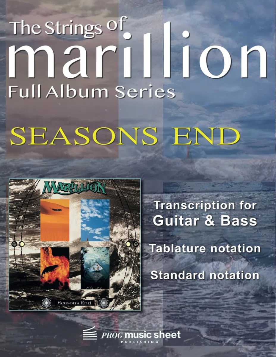 Marillion - Seasons End Sheet Music (Guitar, Bass): High quality transcription music sheet with Tablature