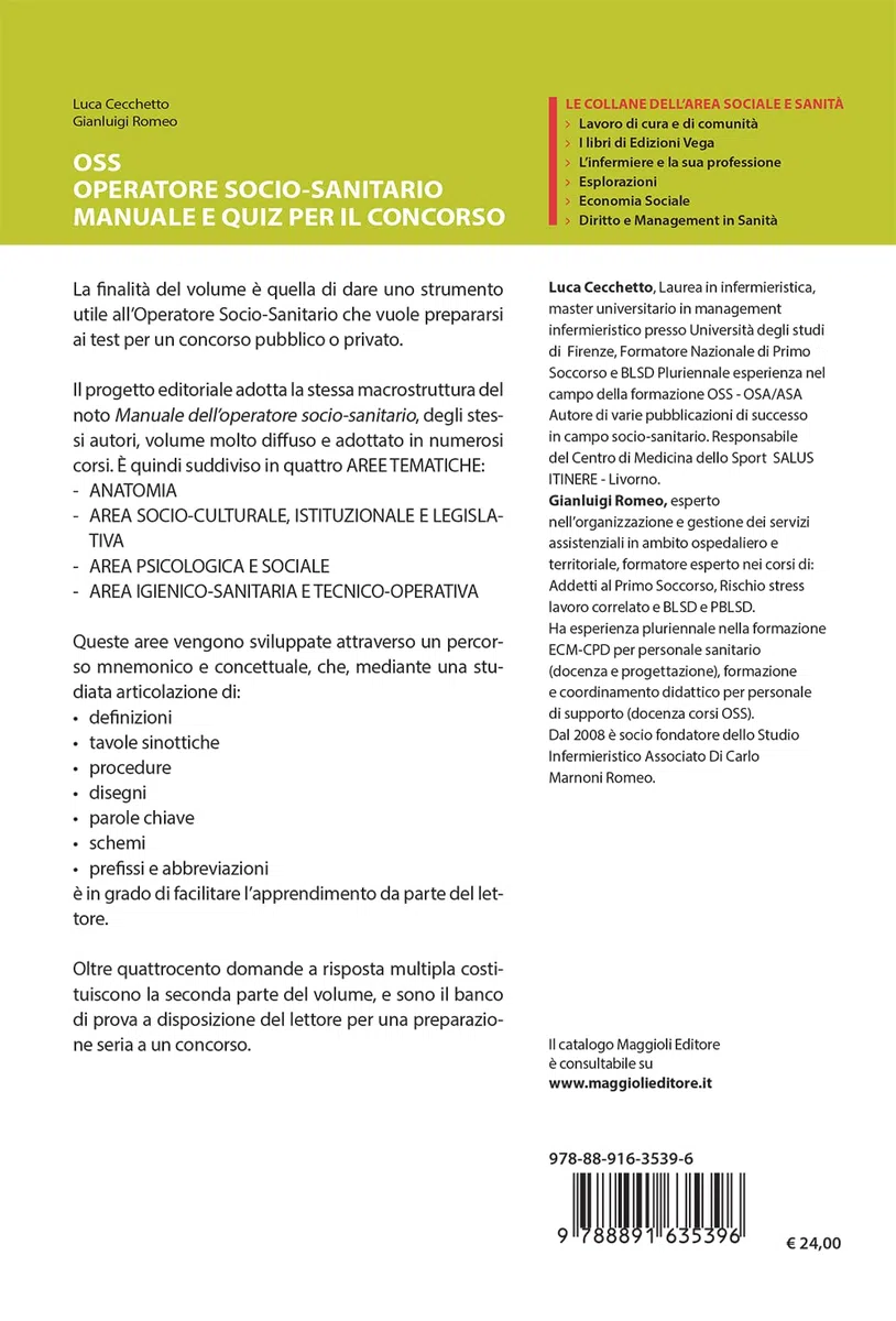 OSS Operatore socio-sanitario. Manuale e quiz per il concorso
