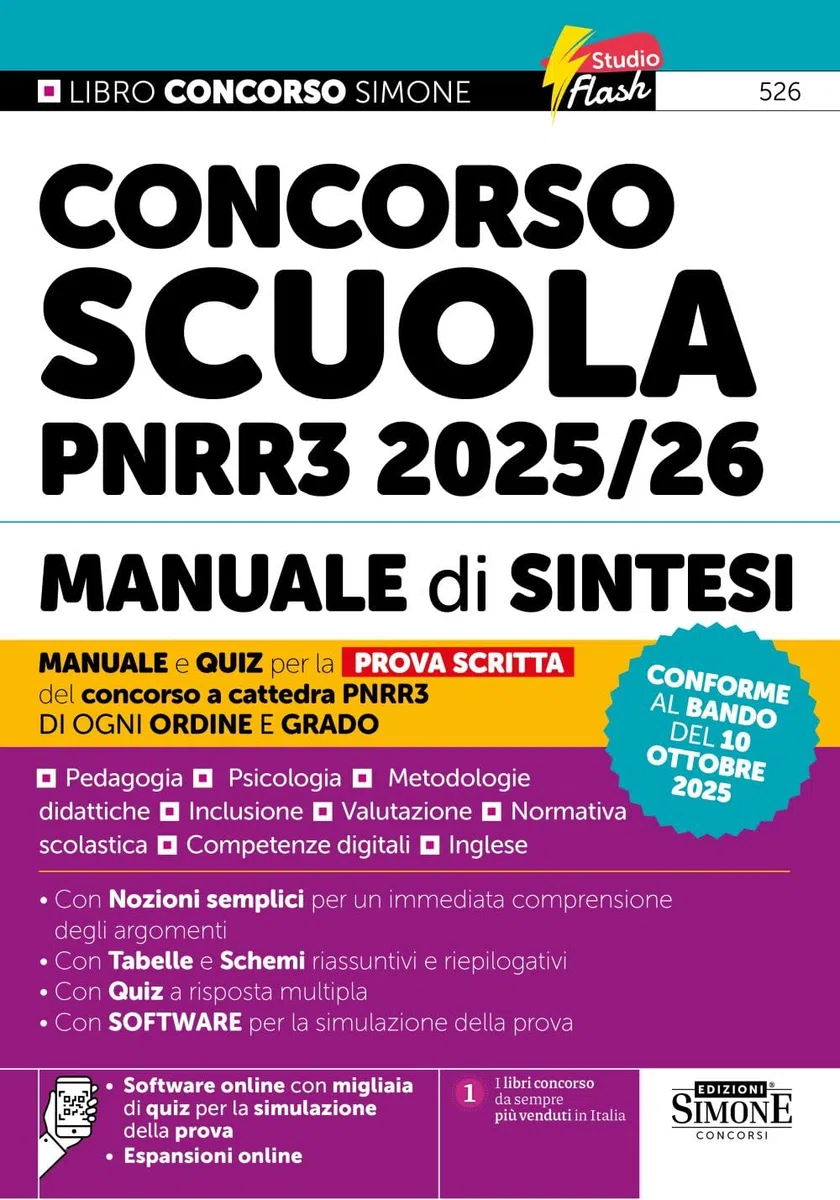 Concorso Scuola PNRR3 2025/26. Manuale di sintesi