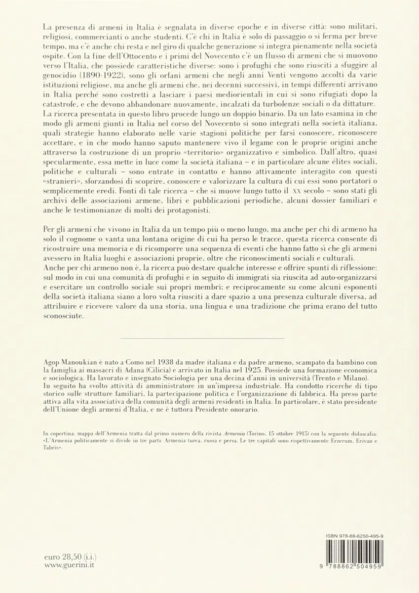 Presenza armena in Italia. 1915-2000