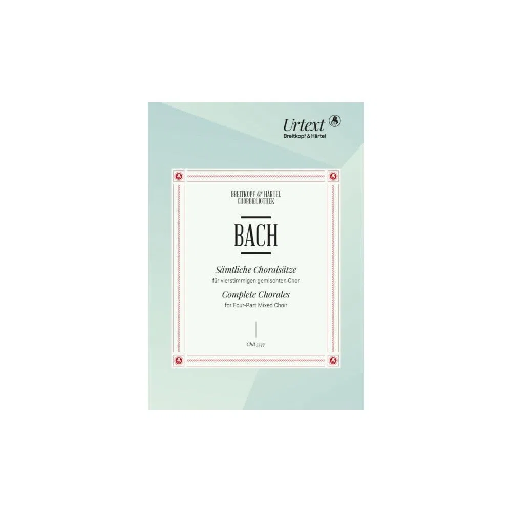 Complete Chorales. For four-part mixed choir. Urtext edited by Thomas Daniel. Breitkopf & Härtel Edition. ATTENZIONE SOSTITUISCE IL CODICE BREITKOPF EB 3765 (COPERTINA VIOLA CHORAL-GESANGE)