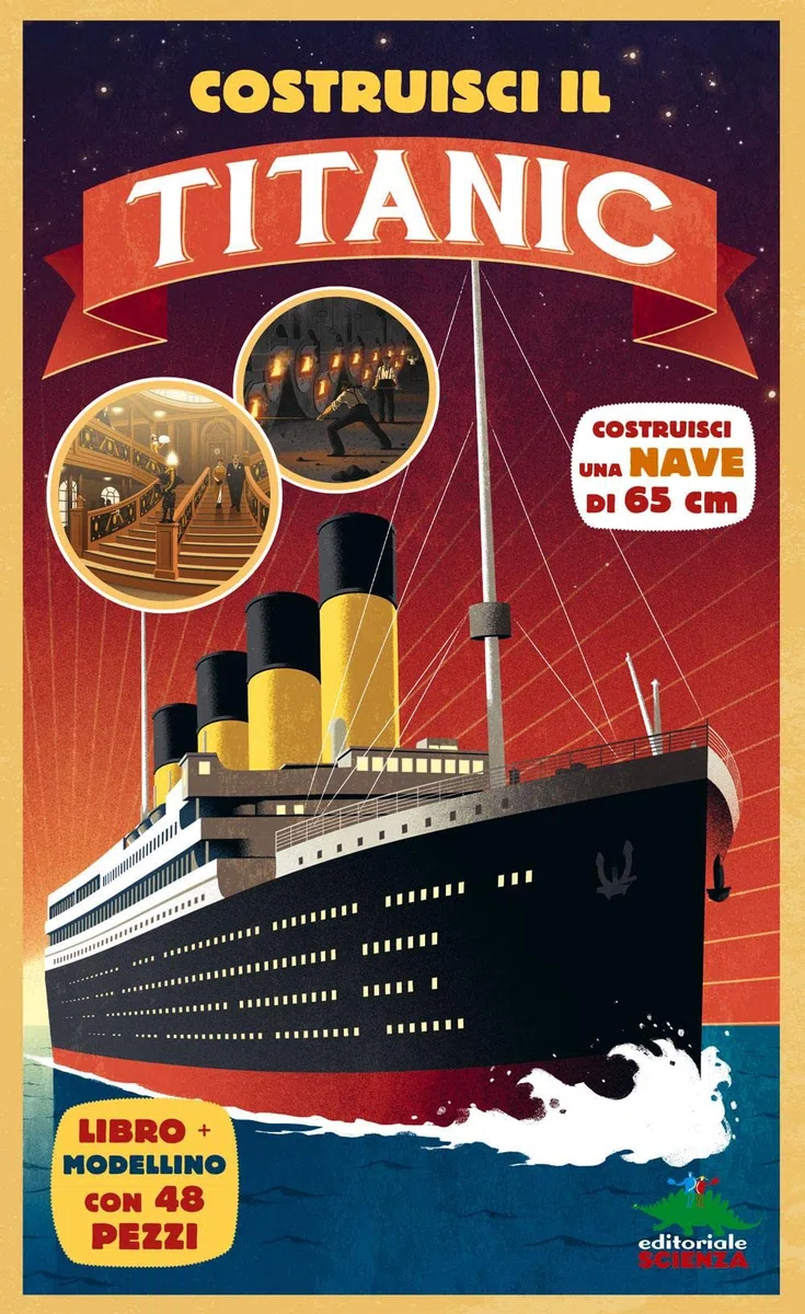 Costruisci il Titanic. Con 48 pezzi per costruire un modellino